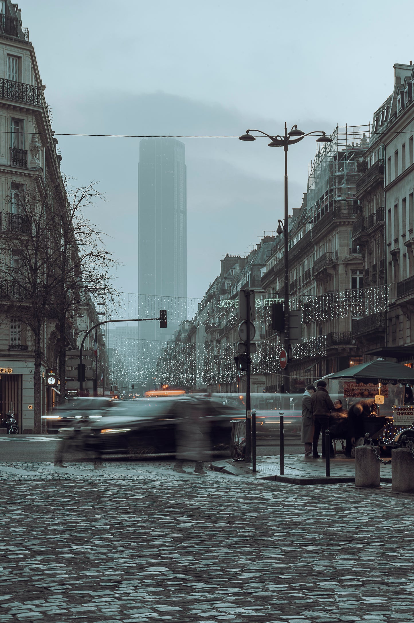 Montparnasse sous la brume